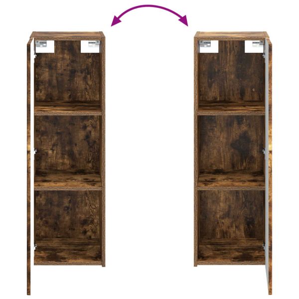 Стенно Баня Кабинет Опушен дъб 33 x 34,5 x 60 см