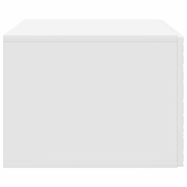 Стенно монтиран ТВ шкаф 59,5 x 41 x 30 см Бял гланц