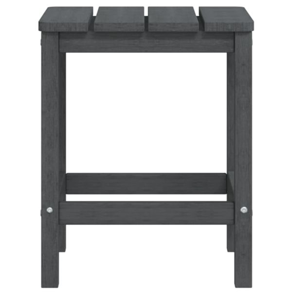 Градински стол "Адирондак" с масичка, HDPE, антрацит