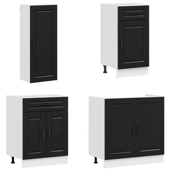 Кухненски единица PORTO 8 pcs Черно Инженерна дървесина