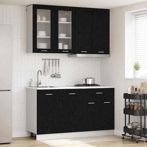Кухненски единица LYON 4 pcs Черен дъб Инженерна дървесина