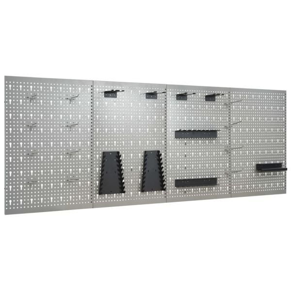 Стенни панели за инструменти, 4 бр, 40x58 см, стомана