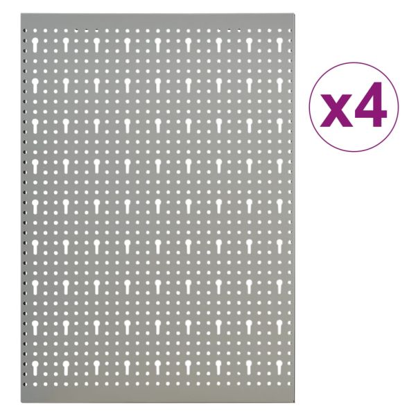 Стенни панели за инструменти, 4 бр, 40x58 см, стомана