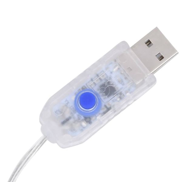 Коледна украса елени с шейна, 320 LED, акрил