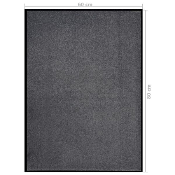 Изтривалка, антрацит, 60x80 см