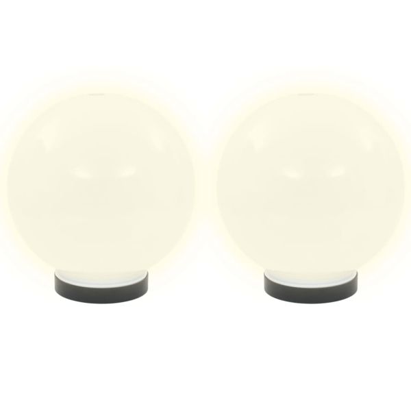 Градински сфери за LED лампи, 4 бр, 20 см, PMMA