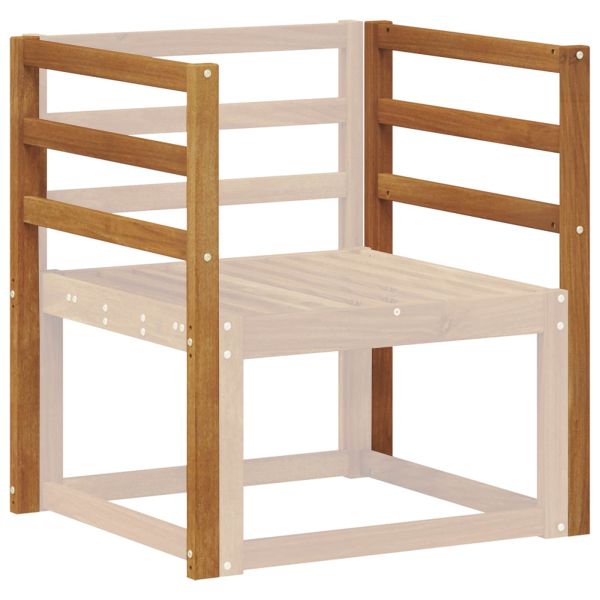 Подлакътник 2 бр. Естествен 59 x 4 x 73 см