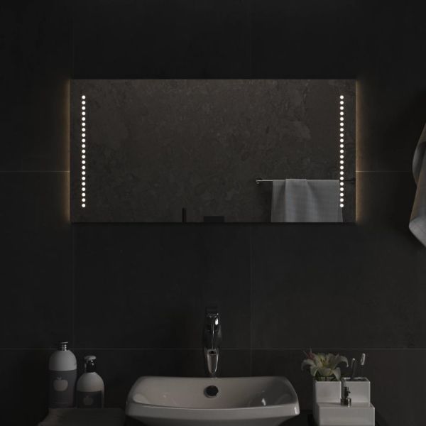 LED огледало за баня, 40x80 см