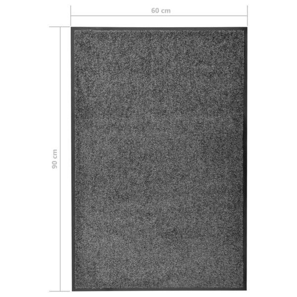 Перима изтривалка, антрацит, 60x90 см