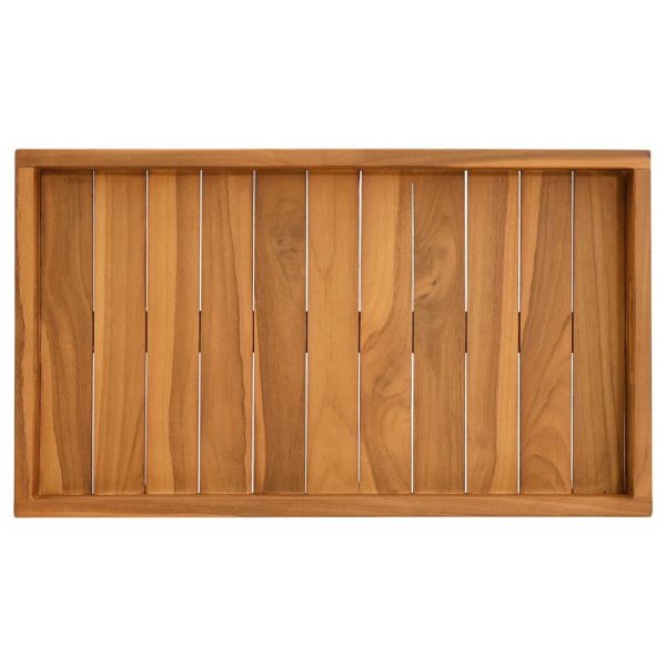 Поднос за сервиране, 60x35 см, тиково дърво масив