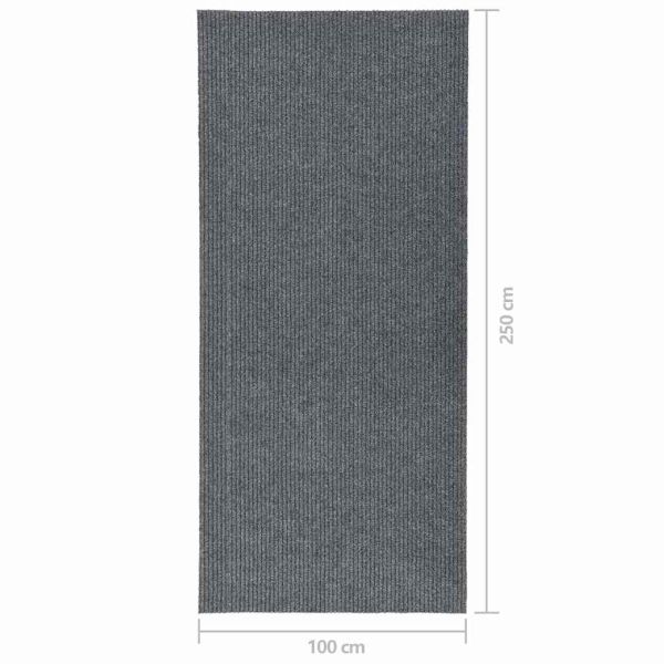 Абсорбиращо мръсотията килимче, 100x250 см, сиво