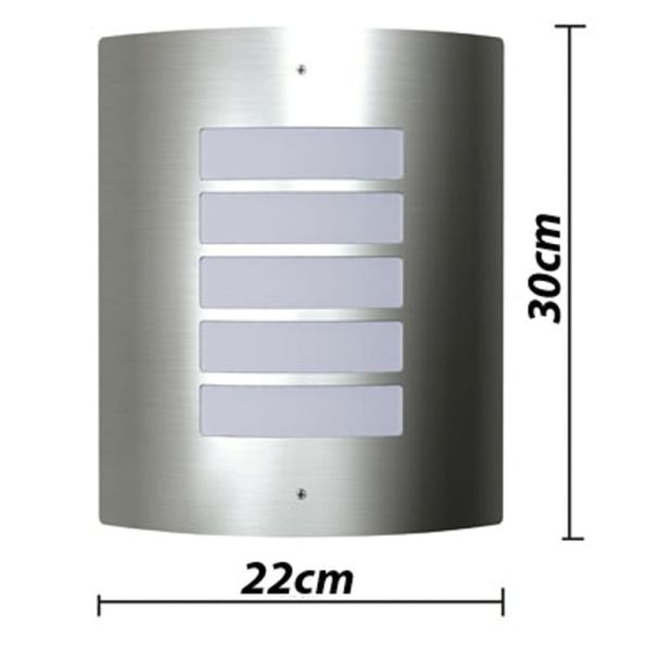Стенни лампи от неръждаема стомана 60W – 2 броя