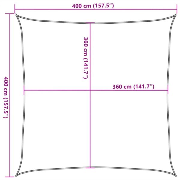 Платно-сенник, 160 г/м², червено, 4x4 м, HDPE