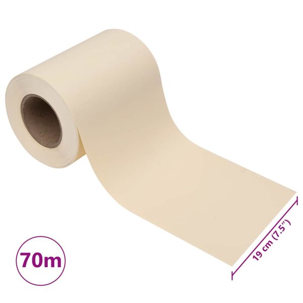 PVC лента за поверителност 70x0,19 м, кремава