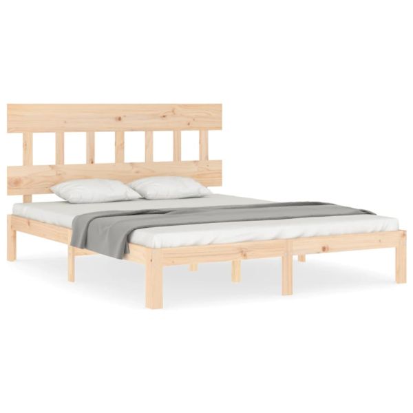 Рамка за легло с табла King Size масивно дърво