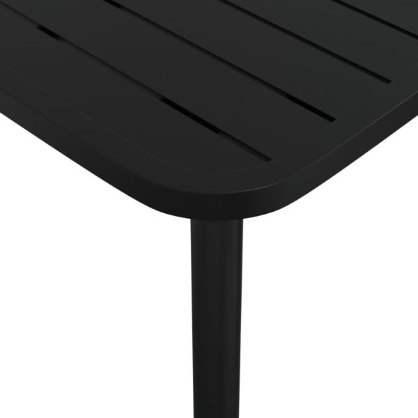 Градинска маса антрацит 165x80x71 cм стомана