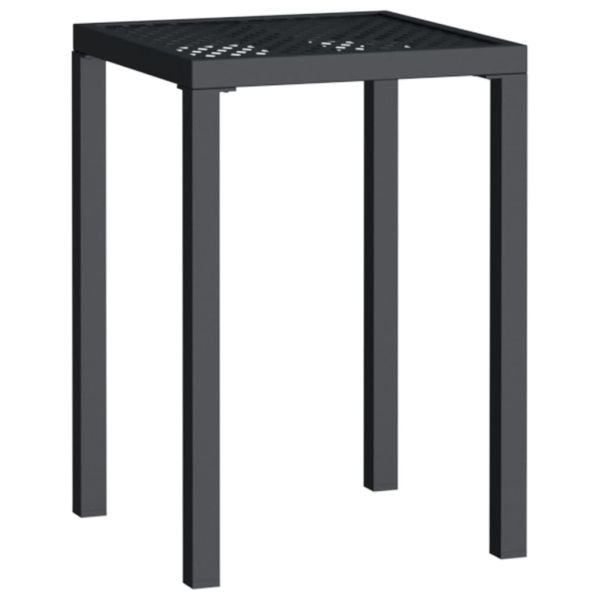 Градинска маса антрацит 50x50x72 cм стомана