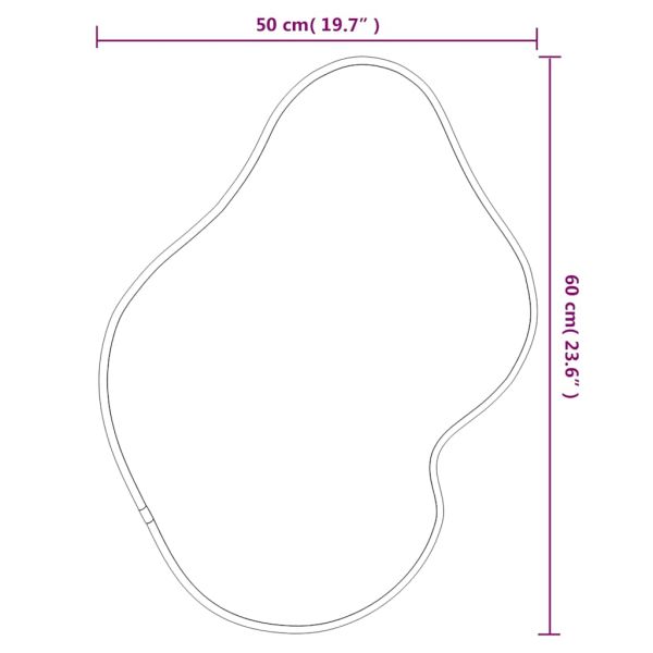 Стенно огледало злато 60x50 см