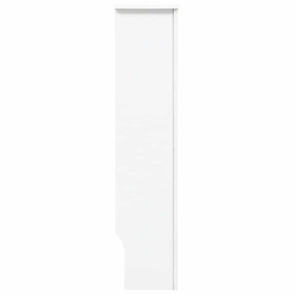 Паравани за радиатори, 2 бр, бели, 112x19x81,5 см, МДФ