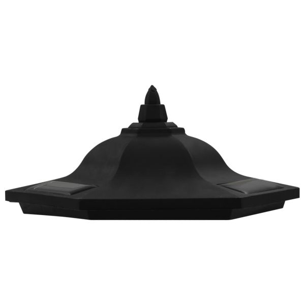 Външни соларни лампи 6 бр LED черни