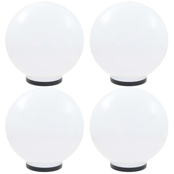 Градински сфери за LED лампи, 4 бр, 40 см, PMMA