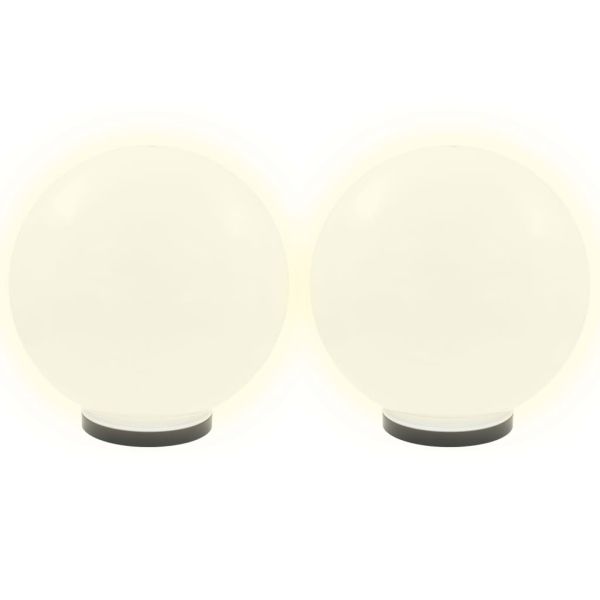 Градински сфери за LED лампи, 4 бр, 40 см, PMMA