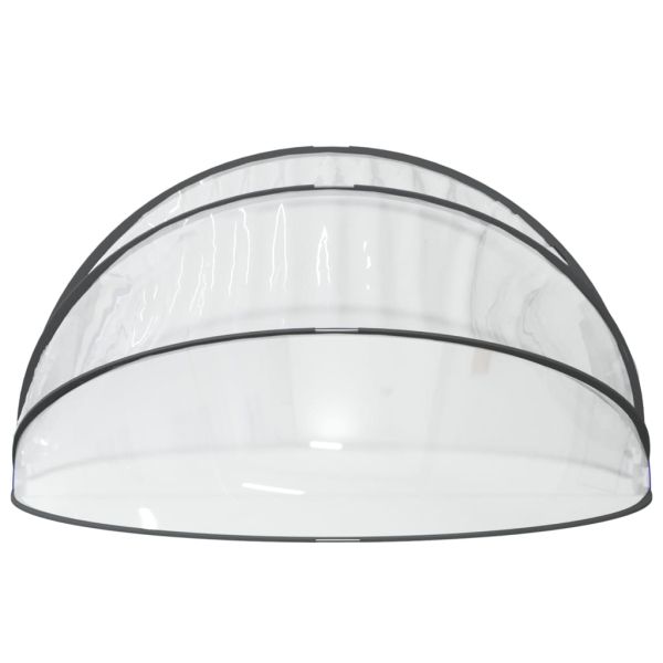 Купол за басейн, кръгъл, 406x203 см, PVC