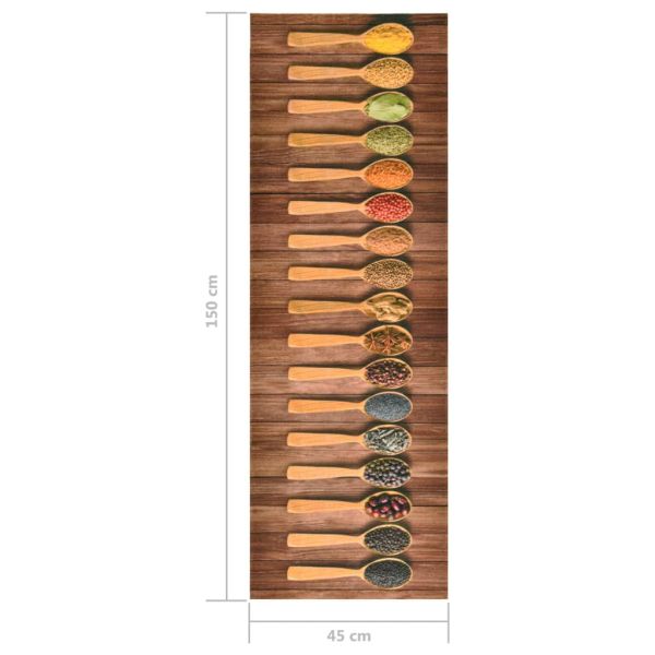 Кухненско килимче, перимо, лъжици, 45x150 см