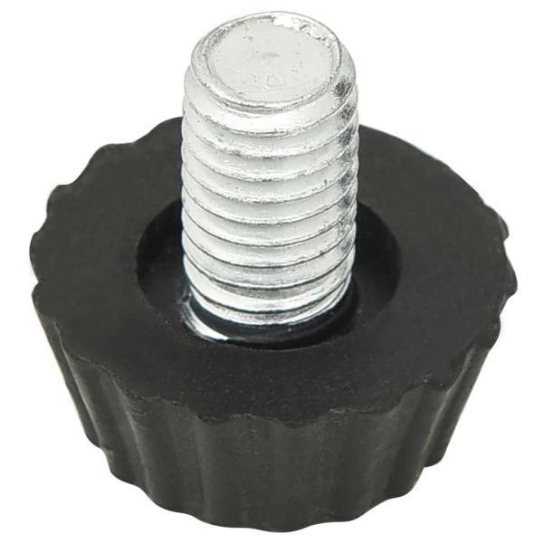 Adjustable Furniture Feet M8 18 pcs Black