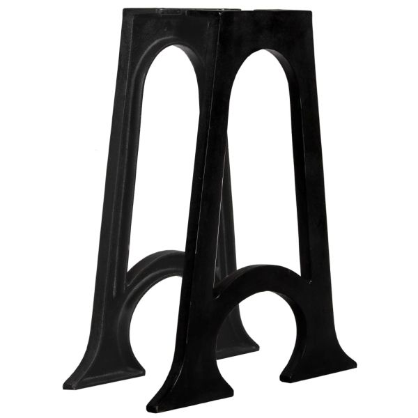 Крака за трапезна маса, 2 бр, A-образни, чугун