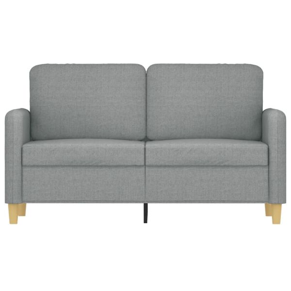 2-местен диван, светлосив, 120 см, плат