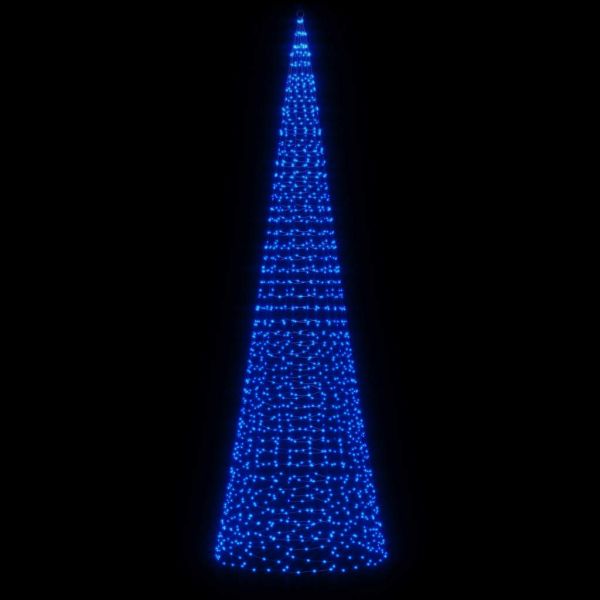 LED коледна елха 1534 LED синьо 500 см