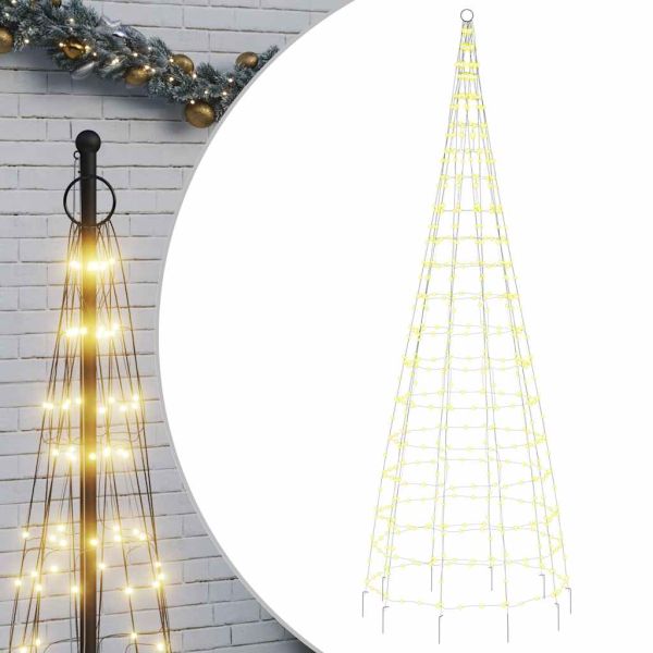 LED коледна елха 550 LED топло бяло 300 см