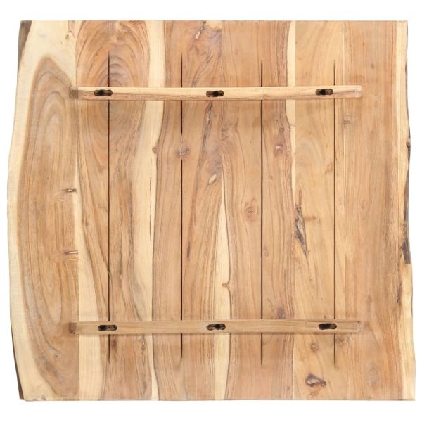 Плот за маса, акациево дърво масив, 58x(50-60)x3,8 cм
