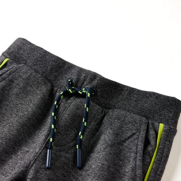Детски спортен панталон, сив меланж, 128