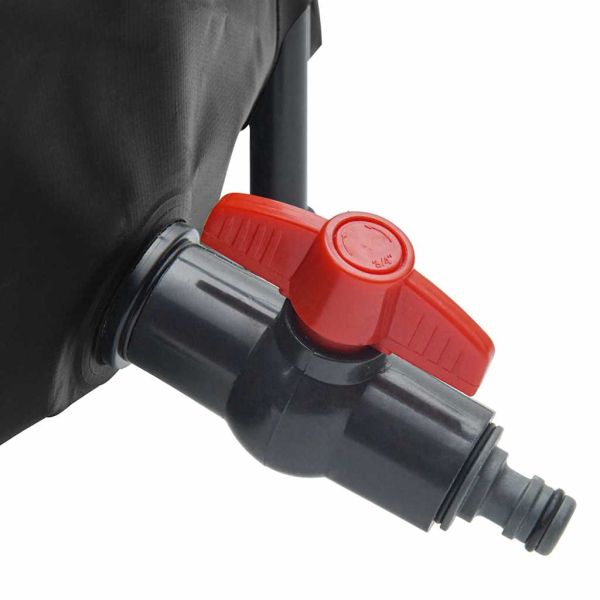 Резервоар за вода с кран, сгъваем, 250 л, PVC