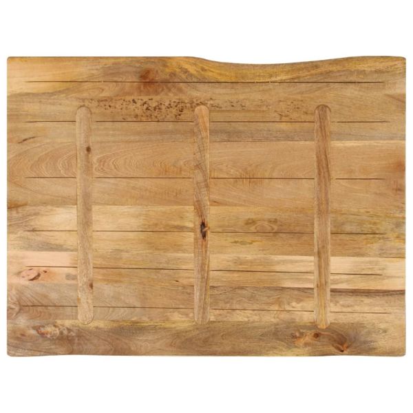 Плот за маса, 90x80x2,5 см, жив ръб, масивно дърво манго