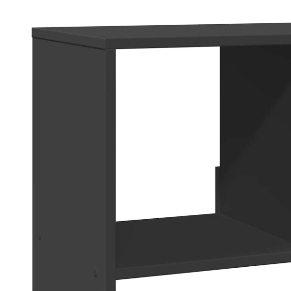 Библиотека, черна, 100x33x156,5 см, инженерно дърво