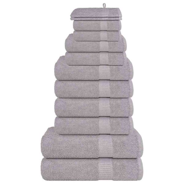 Комплект кърпи FROGN, 12 части, сив, 360 г/м²