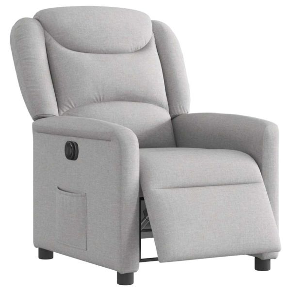 Електрически наклоняем стол, облачно сив, текстил