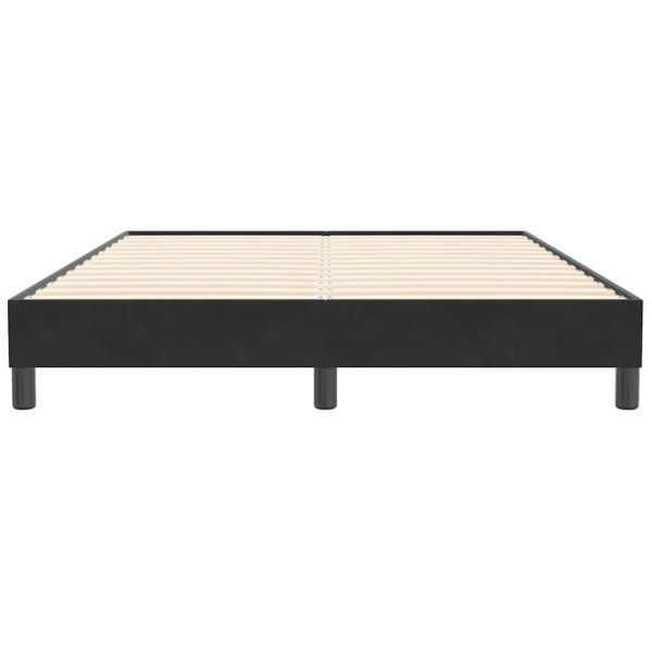 Box Spring Легло без матрак Черно 140x210 cm Velvet
