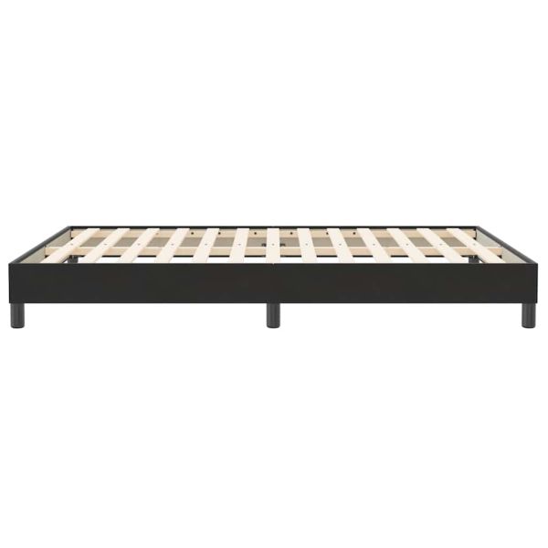 Box Spring Легло без матрак Черно 140x210 cm Velvet