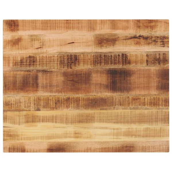 Плот за маса 80x80x3,8 см правоъгълен масивно дърво грубо манго
