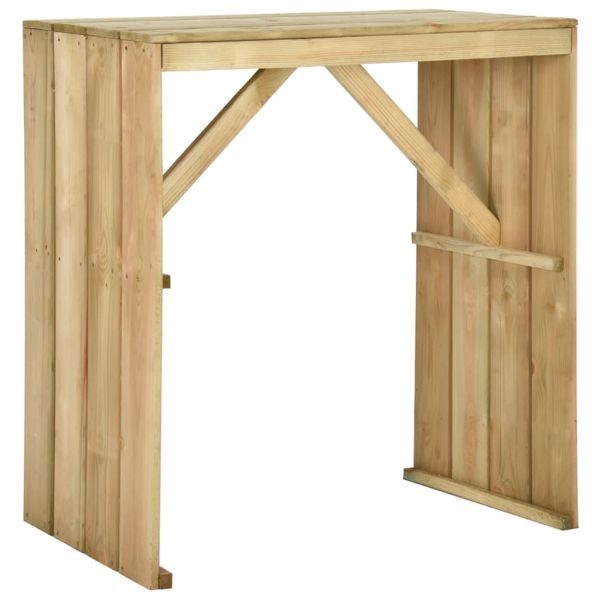 Градински бар комплект от 5 части, импрегниран бор