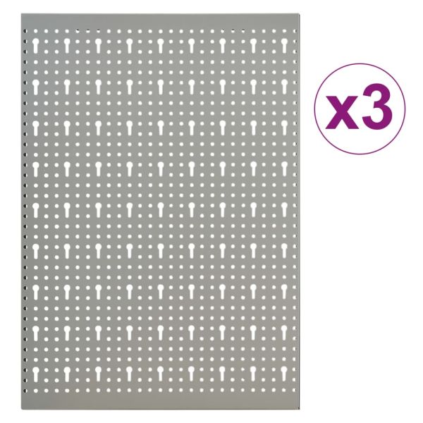 Стенни панели за инструменти, 3 бр, 40x58 см, стомана