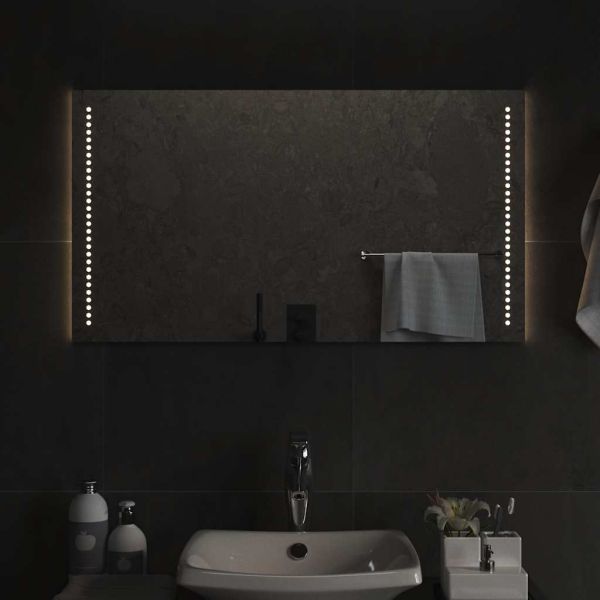 LED огледало за баня, 90x50 см