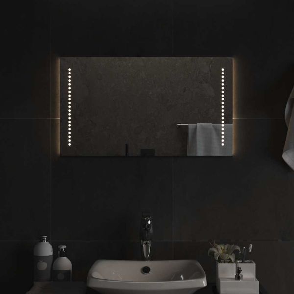 LED огледало за баня, 70x40 см