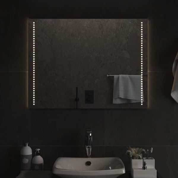 LED огледало за баня, 80x60 см