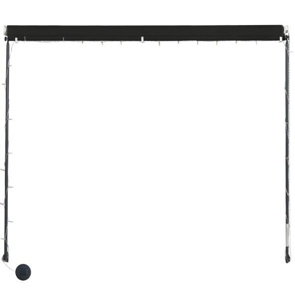 Сенник с падащо рамо с LED, 250х150 см, антрацит