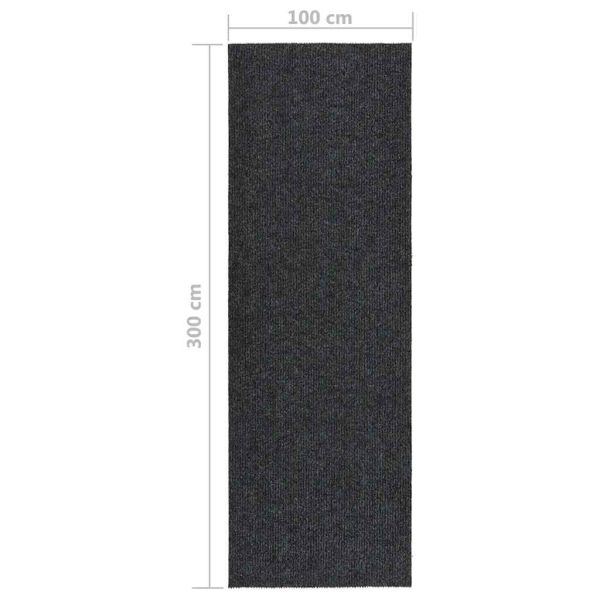 Абсорбиращо мръсотията килимче, 100x300 см, антрацит